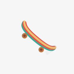 滑板车卡通儿童玩具矢量图素材