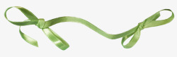 针织品素材翠绿色打结丝带高清图片