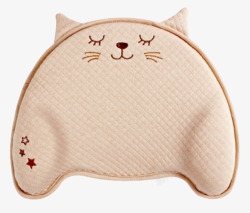 婴儿定型枕动物猫造型婴儿枕头高清图片