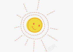 块的几何形状可爱的太阳高清图片