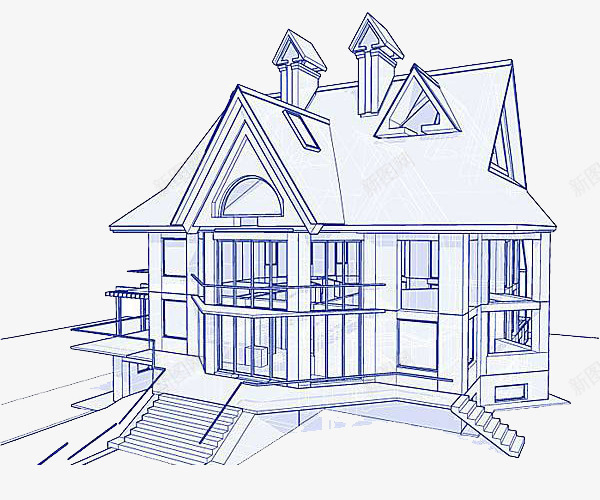 手绘小楼房建筑简笔画png免抠素材_新图网 https://ixintu.com 小楼房 建筑 手绘风格 楼房简笔画 简笔画 线条 装饰图案