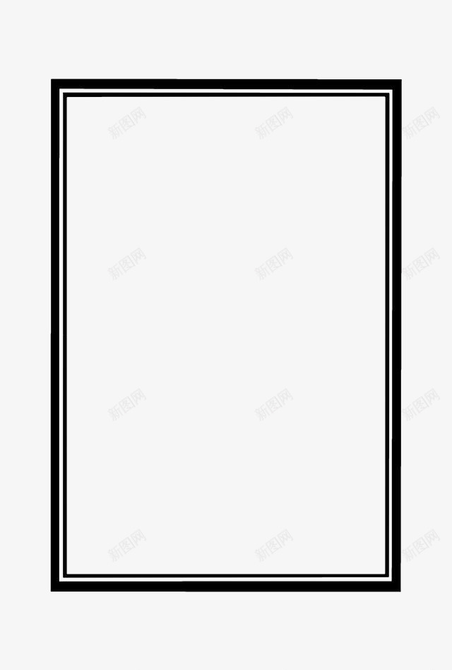 双层黑边文字框png免抠素材_新图网 https://ixintu.com 双层文字框 文字框图案 透明文字框 透明文字框png 黑白文字框 黑白方框