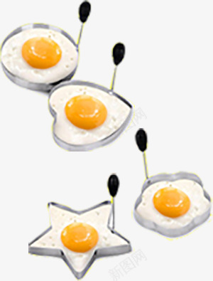 各种形状煎蛋器png免抠素材_新图网 https://ixintu.com 产品实物 心形煎蛋器 星星煎蛋器 煎蛋器 花型煎蛋器