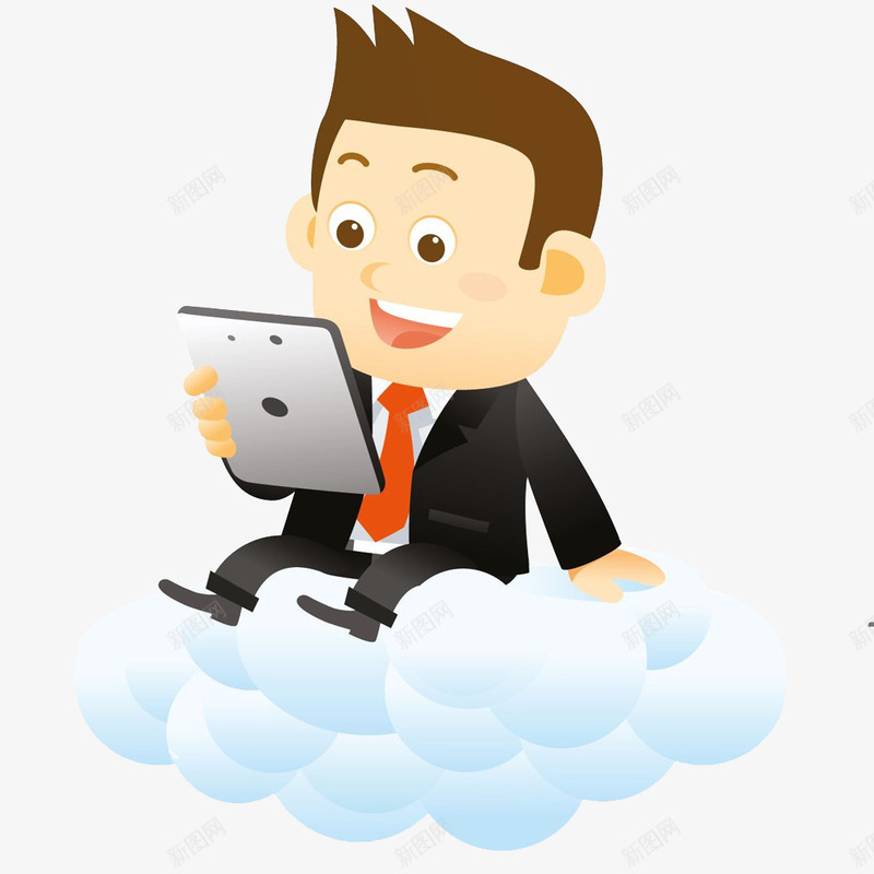 坐在云端上拿着手机的卡通人物png免抠素材_新图网 https://ixintu.com 云 人物形象 卡通 卡通人物 坐着 手机 手绘 拿着手机的卡通人物