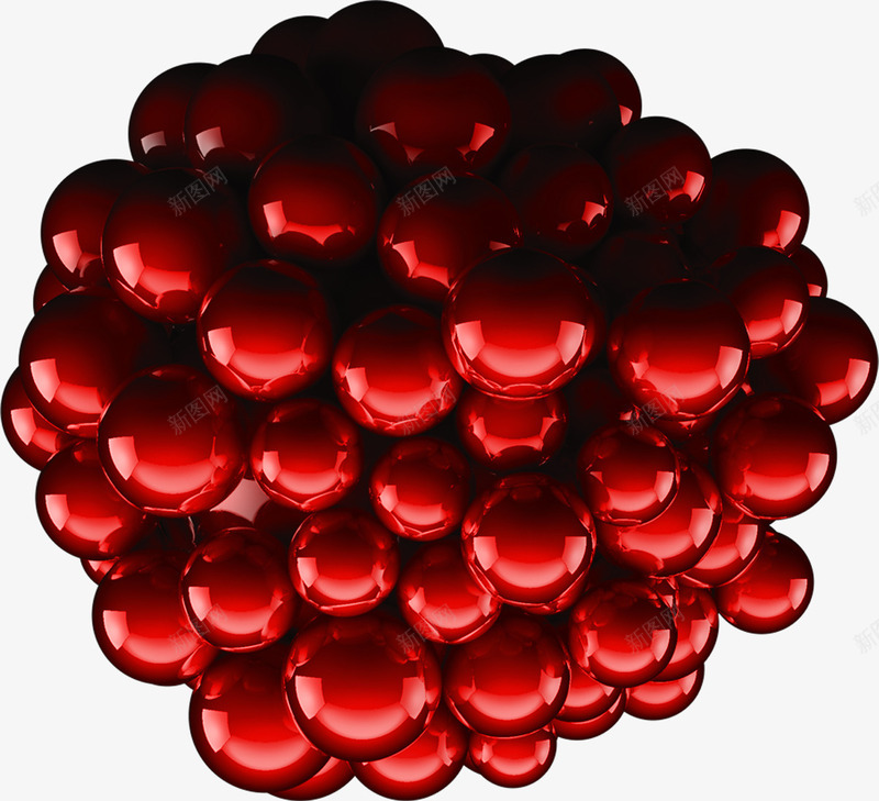 深红色的葡萄形状png免抠素材_新图网 https://ixintu.com 形状 素材 红色 葡萄 设计