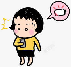 可爱卡通小女孩素材
