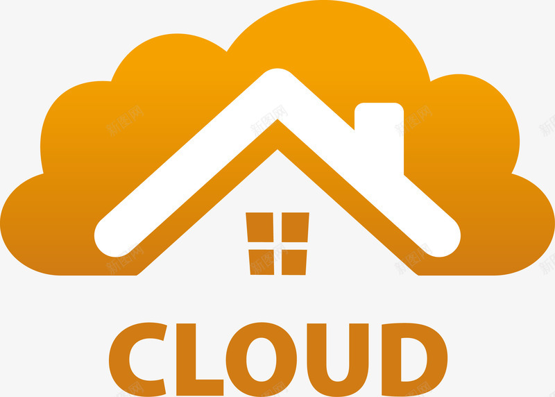 黄色云朵logo图标png_新图网 https://ixintu.com LOGO设计 云 云logo 云朵 云朵LOGO 云朵logo 企业商标 创意云朵 图标 矢量云朵 精美云朵