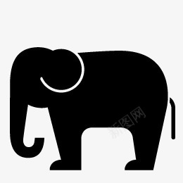 大象剪影png免抠素材_新图网 https://ixintu.com 剪影 动物 大象
