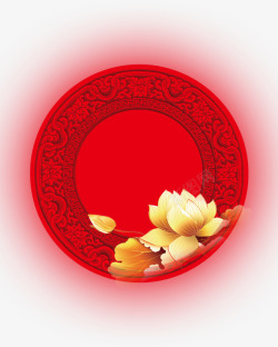 国庆节红色圆盘高清图片