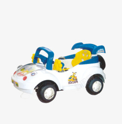 蓝色熘熘球儿童电动车高清图片