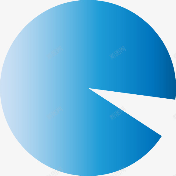 不知道是个什么东东缺一块png免抠素材_新图网 https://ixintu.com 形状 渐变 缺一块 蓝色