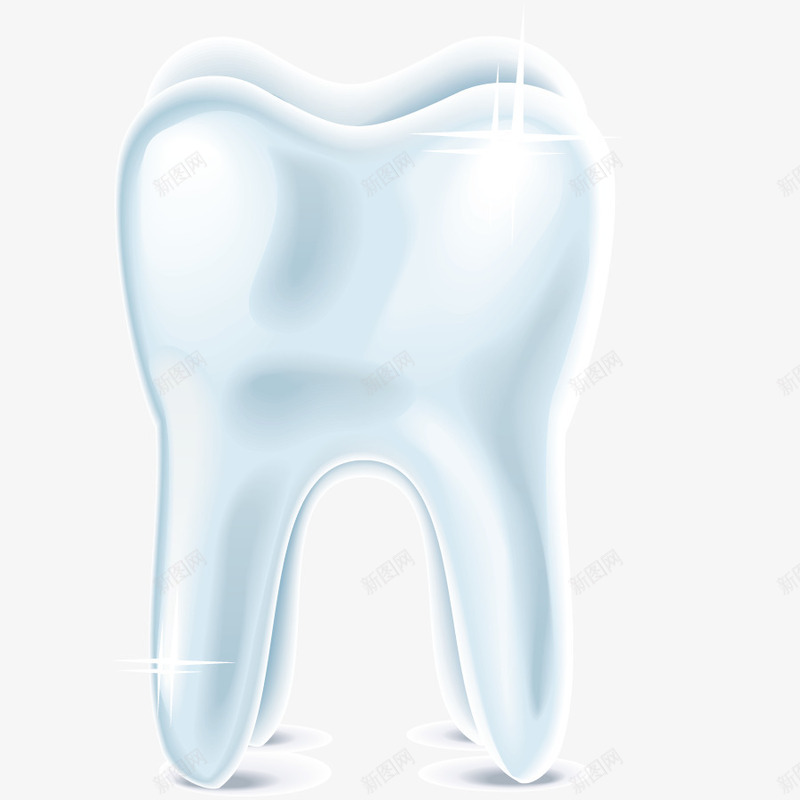 医学观察牙齿png免抠素材_新图网 https://ixintu.com 医疗 形状 手绘 模型 白色