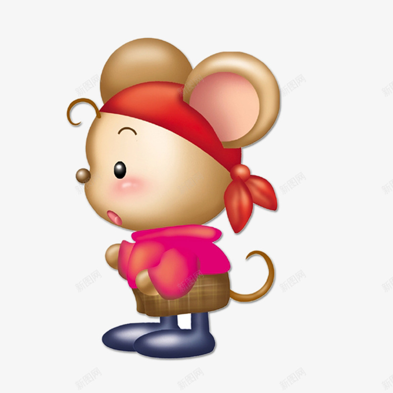 卡通可爱小老鼠psd免抠素材_新图网 https://ixintu.com 动物 卡通 可爱 小老鼠 老鼠生日