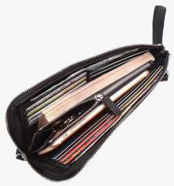 钱包展示黑色钱包高清图片