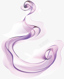 紫色气体形状素材