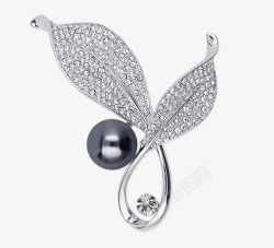 珍珠胸花唐后2016年新品贝壳珍珠胸针高清图片