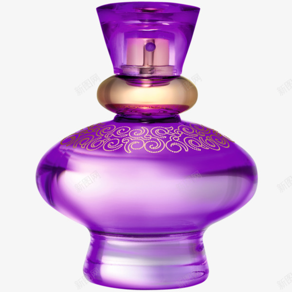 紫色香水瓶png免抠素材_新图网 https://ixintu.com 化妆品 紫色 香气 香水瓶