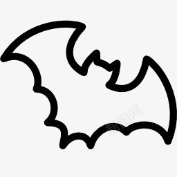 简笔蝙蝠框黑白万圣节图标png_新图网 https://ixintu.com 万圣节 图标 简笔 蝙蝠 黑白