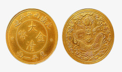 古钱币元素金币高清图片