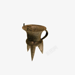 古代青铜酒杯矢量图素材