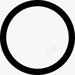 循环的轮廓圆图标高清图片