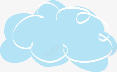 浅蓝色云朵装饰图案png免抠素材_新图网 https://ixintu.com 云朵 图案 蓝色 装饰
