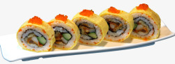 日本餐饮折页美味日式寿司拼盘高清图片