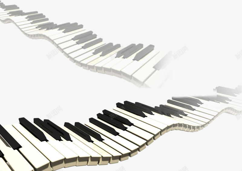 黑白键盘png免抠素材_新图网 https://ixintu.com 钢琴教学 钢琴键盘 键盘 音乐教室 黑白键盘