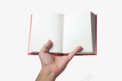 手拿书手拿着空白的书图案高清图片