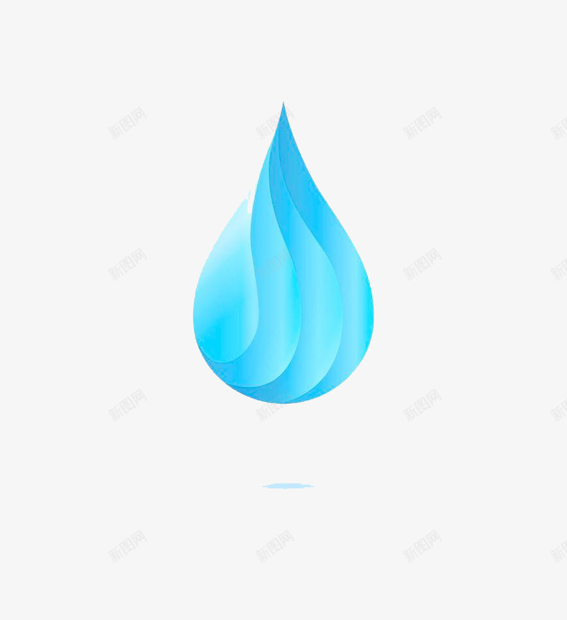 水滴标志png免抠素材_新图网 https://ixintu.com 形状 水 蓝色