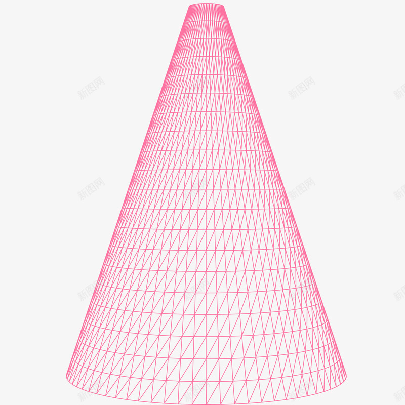 锥体矢量图ai免抠素材_新图网 https://ixintu.com 三维图形 几何形状 插画 矢量锥体免抠PNG 透视结构 锥体 矢量图