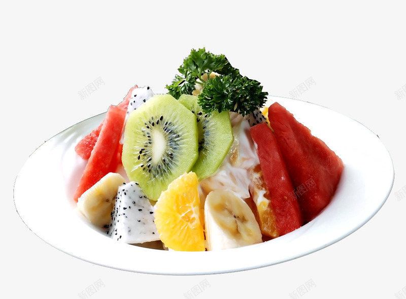 美味水果沙拉png免抠素材_新图网 https://ixintu.com 低脂 健康 水果沙拉 水果色拉 沙拉酱 消暑 维生素 美食 营养
