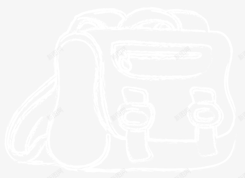 透明卡通动物粉笔画png免抠素材_新图网 https://ixintu.com 动物 卡通粉笔画 卡通风格 扁平风格 白色粉笔画 透明