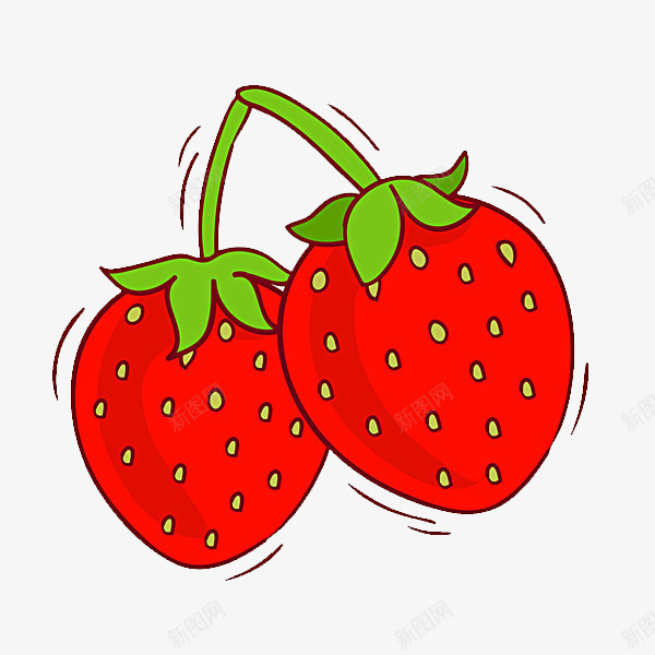 手绘草莓png免抠素材_新图网 https://ixintu.com 健康 冰鲜购物 商场 市场 新鲜 水果 草莓 营养 蔬果饮品饮料 超市