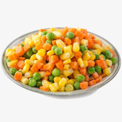 健康玉米一盘子玉米粒高清图片