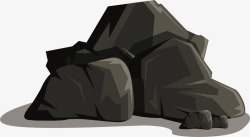 岩石层山石黑色岩石山石高清图片
