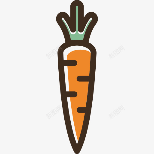 Carrot图标png_新图网 https://ixintu.com 健康食品 有机 素食 胡萝卜 蔬菜 食品 饮食