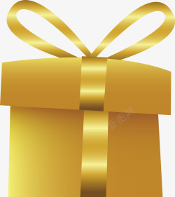 礼物盒金色礼物盒矢量图高清图片