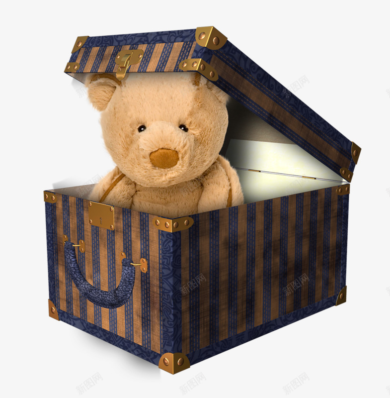 盒子里的惊喜小熊png免抠素材_新图网 https://ixintu.com 小熊 惊喜 玩具 礼物