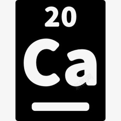 化学周期表钙图标高清图片