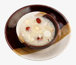 红枣莲子大米粥素材