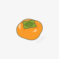 旅行游戏手绘柿子高清图片