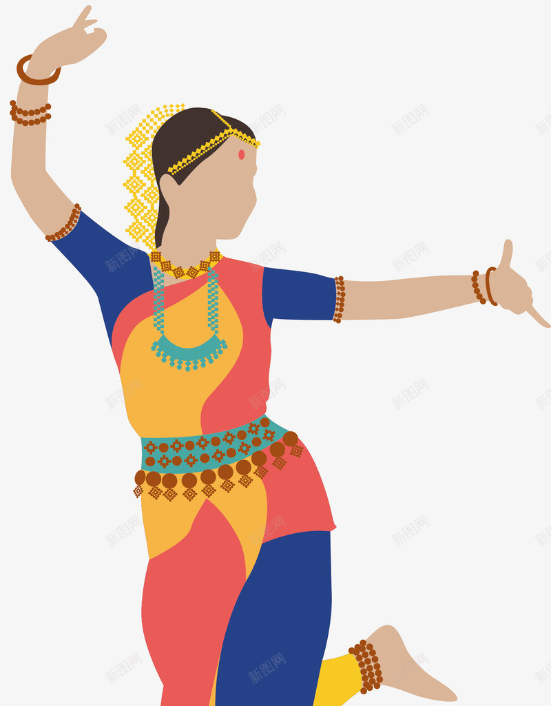跳舞的印度女人矢量图eps免抠素材_新图网 https://ixintu.com 亚洲女人 卡通风格 印度女人 女人 矢量印度女人 跳舞 矢量图