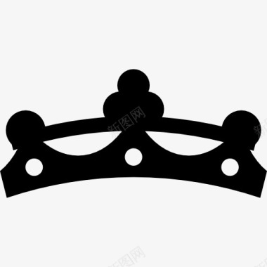 皇冠薄黑非常小的宝石图标图标