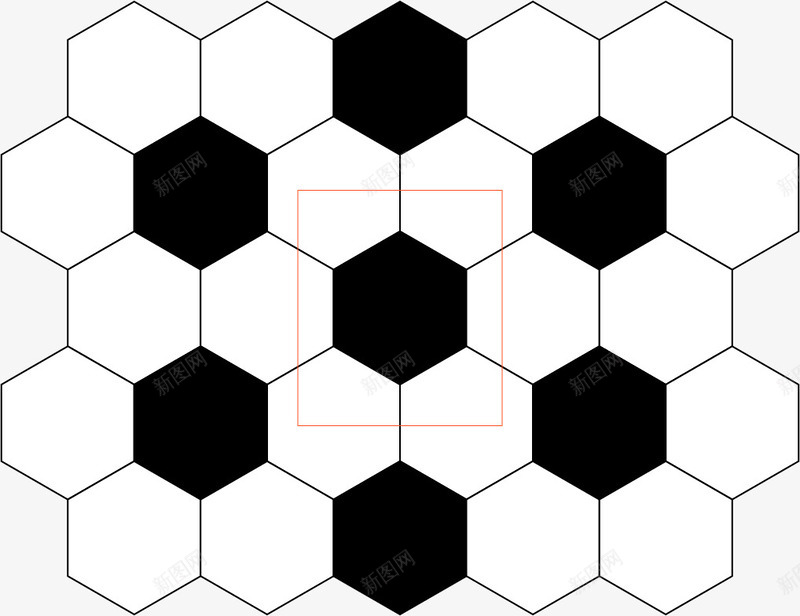 足球纹理矢量图ai免抠素材_新图网 https://ixintu.com 六边形 多边形素材 纹理 足球 足球纹理 矢量图