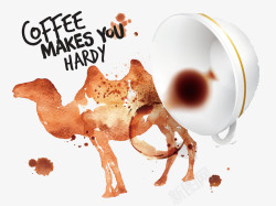 咖啡污渍狮子咖啡水渍污渍高清图片