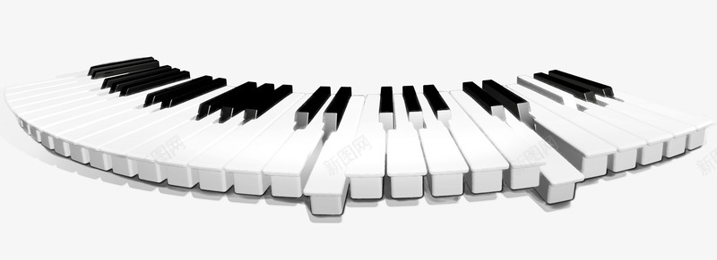 钢琴键盘png免抠素材_新图网 https://ixintu.com 钢琴键盘 音乐 黑白键