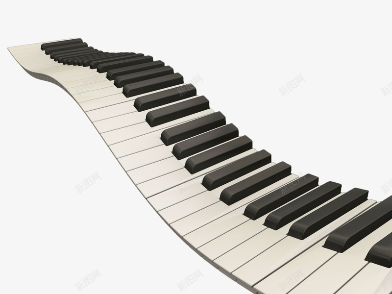 手绘曲线黑白按键png免抠素材_新图网 https://ixintu.com 乐器 填色练习 按键 曲线 琴键 钢琴 音乐 黑白手绘 黑白钢琴键