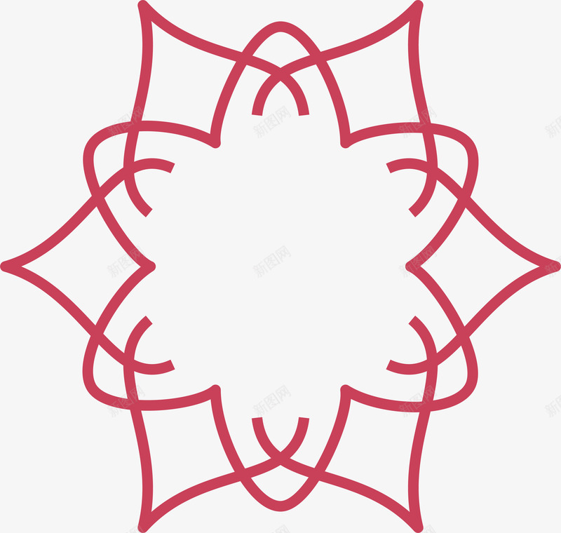 粉色线条花纹矢量图ai免抠素材_新图网 https://ixintu.com 欧式花纹 矢量png 粉红色 粉色线条 粉色花纹 花纹标题框 矢量图
