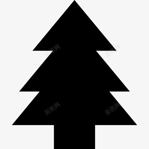 树的剪影图标png_新图网 https://ixintu.com 形状 性质 树 符号 网络 黑暗的剪影 黑色
